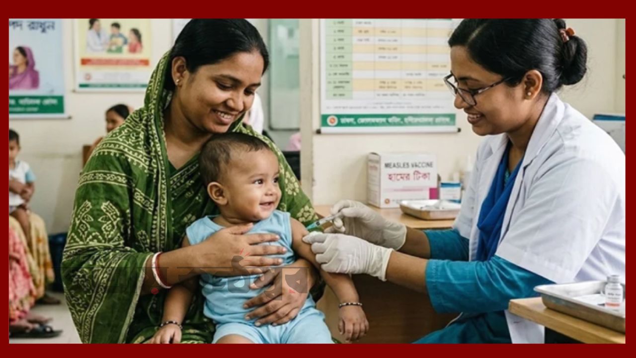 . সারা দেশে শুরু হাম-রুবেলা টিকাদান ক্যাম্পেইন, ৬ মাস–৫ বছরের শিশুদের টিকা দিতে আহ্বান