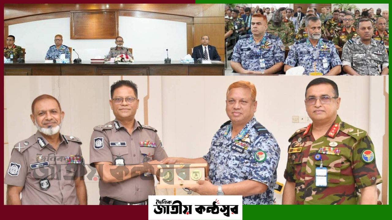 পুলিশ হেডকোয়ার্টার্স পরিদর্শনে এনডিসি টিম, আইজিপির সঙ্গে সৌজন্য সাক্ষাৎ