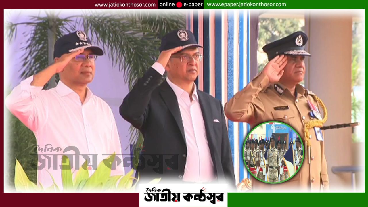 পুলিশ সপ্তাহের প্যারেডে অংশ নিলেন প্রধানমন্ত্রী, পেশাদারিত্ব ও জনসেবামুখী পুলিশ গড়ার আহ্বান