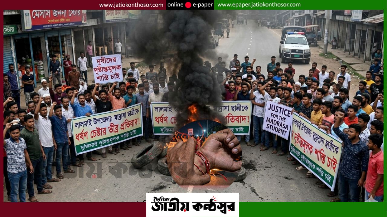 লালমাইয়ে ছাত্রীকে ধর্ষণের চেষ্টা: উত্তাল যুক্তিখোলা, বিচার চেয়ে মহাসড়ক অবরোধ