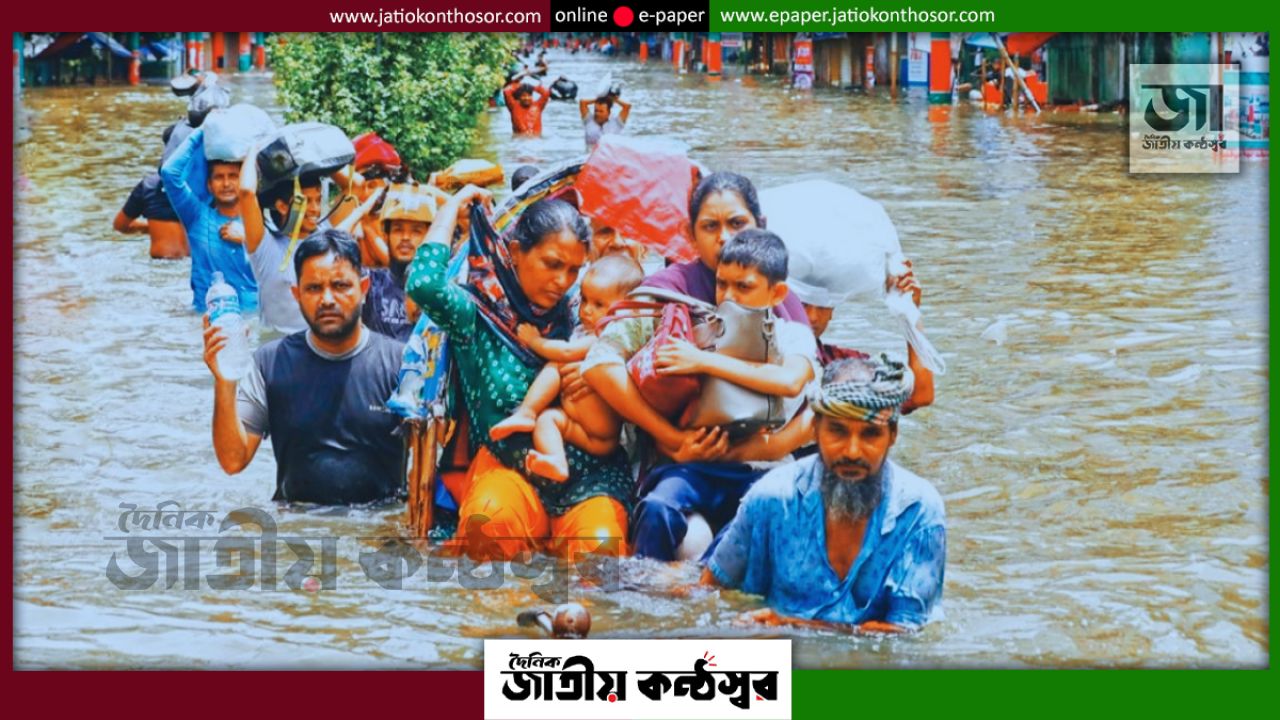 বন্যার ঝুঁকিতে বাংলাদেশ: মেঘালয়ের রেকর্ড বৃষ্টিতে সিলেট-সুনামগঞ্জসহ ৬ জেলায় প্লাবনের শঙ্কা
