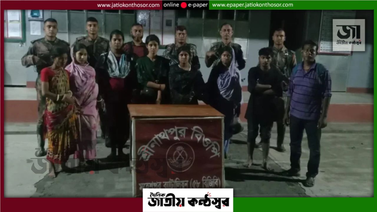 মহেশপুর সীমান্তে তিন ভারতীয় নাগরিকসহ আটক ৮